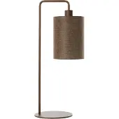 Light & Living - lampe de table - Donio - beige marron - coton métal - lampe de bureau - E27 - 1885652