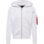 Alpha industries Veste de survêtement noir / blanc