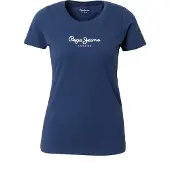 Pepe Jeans T-shirt 'New Virginia' bleu marine / blanc