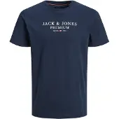 Jack & Jones Premium T-Shirt 'JPRArchie' bleu marine / blanc
