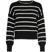 ONLY Pull-over 'ONLibi' noir / blanc
