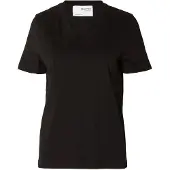 Selected T-shirt noir