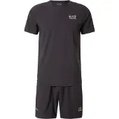 Emporio Armani Survêtement noir / blanc