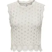 ONLY Tops en tricot 'ONLLuna' blanc naturel