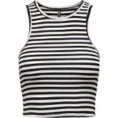 ONLY Haut 'ONLBelia' noir / blanc