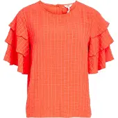 Object Chemisier 'VIVA' rouge orangé