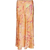 Vero Moda Jupe 'HEART OLI' jaune clair / violet pastel / orange clair / fuchsia