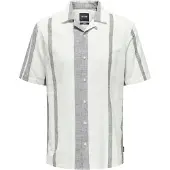Only & Sons Chemise 'ONSCaiden' gris chiné / blanc