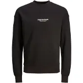 Jack & Jones Sweat-shirt 'JORVesterbro' noir / blanc