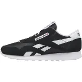 Reebok Baskets basses 'Classic' gris foncé / noir / blanc