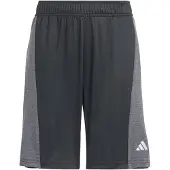 Adidas Pantalon de sport 'Training AEROREADY Heather Shorts' gris / noir