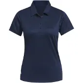Adidas T-shirt fonctionnel 'Women's Solid Performance Short Sleeve Polo' bleu marine / blanc