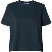 Selected T-shirt 'ESSENTIAL' bleu marine