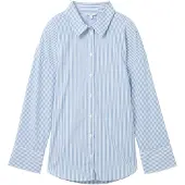Tom Tailor DENIM Chemisier bleu clair / blanc