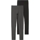 Name it Leggings 'NKFVivian' gris foncé / noir