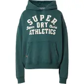 Superdry Sweat-shirt 'Essentials' émeraude / blanc