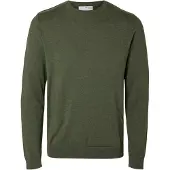 Selected Pull-over 'Berg' vert