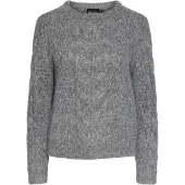 Pieces Pull-over 'Nina' gris chiné