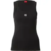 HUGO pour femme. 50514489 T-shirt Datamia noir (M), Casuel, Coton, Sans manches / bretelles