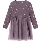 Name it Robe 'NMFNadja' jaune pastel / mûre