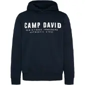 CAMP DAVID Sweat-shirt bleu nuit / blanc