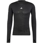 Adidas T-Shirt fonctionnel 'TECHFIT COLD.RDY Training Long Sleeve' noir / blanc