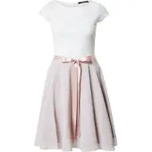 Swing Robe de cocktail écru / or / rose ancienne