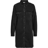 Noisy May Robe-chemise 'New Signe' noir denim