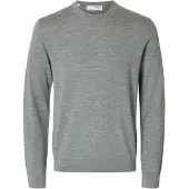 Selected Pull-over 'SLHTray' gris chiné