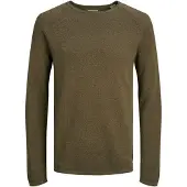 Jack & Jones Pull-over 'JJEHill' marron chiné