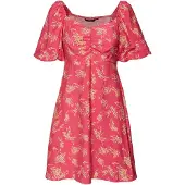 Vero Moda Robe 'Hia Anea' beige / vert clair / orange clair / pitaya