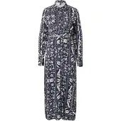 Vero Moda Robe 'Gidde Aya' beige / bleu marine