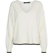 Vero Moda Pull-over 'Breeze' crème / noir