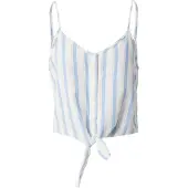 ONLY Haut 'Caro' bleu clair / gris / blanc