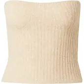Pieces Tops en tricot 'PCLINA' blanc cassé