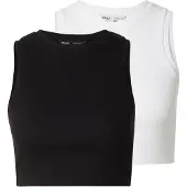 ONLY Haut 'VILMA' noir / blanc