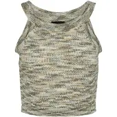 Pieces Tops en tricot 'KERA' beige clair / kaki / olive