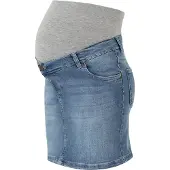 Love2Wait Jupe bleu denim / gris chiné