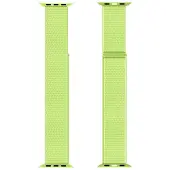Celly Bracelet WBand pour Apple Watch 42/44/45mm (Fluoroélastomère), Sangles de montre, Jaune, Vert