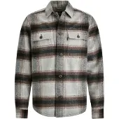 Vanguard Surchemise Carreaux Laine Gris