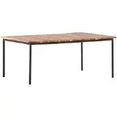 Ebuy24 Penh table de jardin 65x100cm naturel.