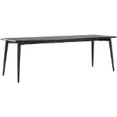 Ebuy24 Ellis table de salle à manger 85x230 cm noir.
