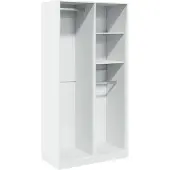 vidaXL Armoire blanche 100x50x200 cm Bois composite
