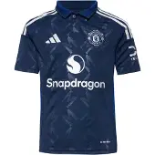 Adidas T-Shirt fonctionnel 'Manchester United 24/25' bleu / bleu foncé / blanc