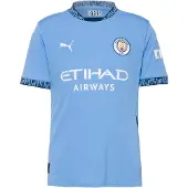 Puma Maillot 'Manchester City FC 24/25' bleu nuit / bleu clair / jaune / blanc