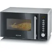 Severin MW 7773 micro-onde Argent, Acier inoxydable Micro-ondes grill Comptoir 20 L 800 W