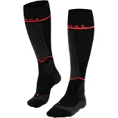 Falke SK Energising Chaussettes de ski , femmes, noir/rouge néon