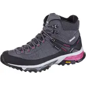 Meindl - Chaussures de randonnée journée en GORE-TEX - Top Trail Lady Mid GTX Grey/Magenta pour Femme en Cuir - Taille 40 - Gris