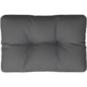 vidaXL Coussin de palette anthracite 60x40x12 cm tissu