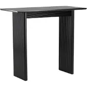 Ebuy24 Vail table de bar 60x120 cm noir.